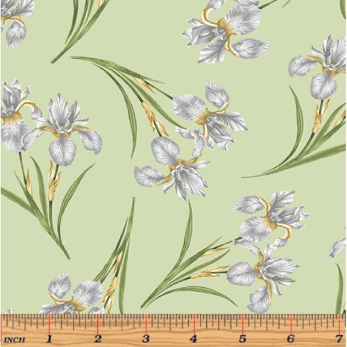 Magnificent Blooms Iris Sage 6783-40 By The Metre