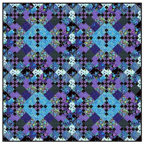 Utopia Metallic Four Centred Quilt Kit