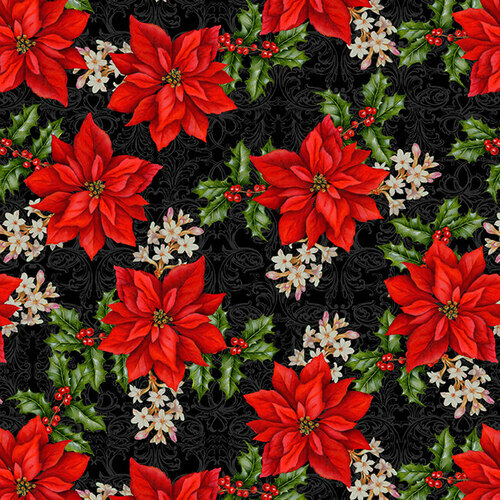 Christmas Legend II Poinesttia Flowers Black 260-99