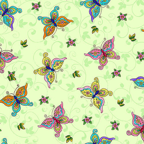 Fairyland Butterfly Floral Per Metre