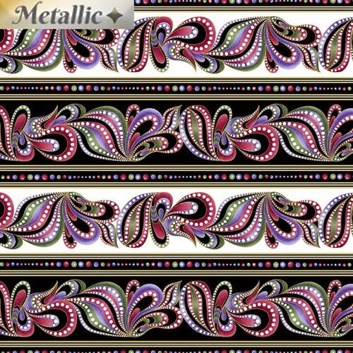 Amazing Poppies Paisley Swirl Multi Stripe 6299