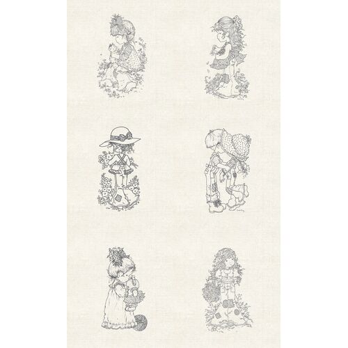 Sarah Kay With Love Linen Stitchery Panel DV5055