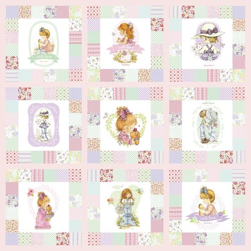 Sarah Kay With Love Blocks Character Panel Multi DV5045