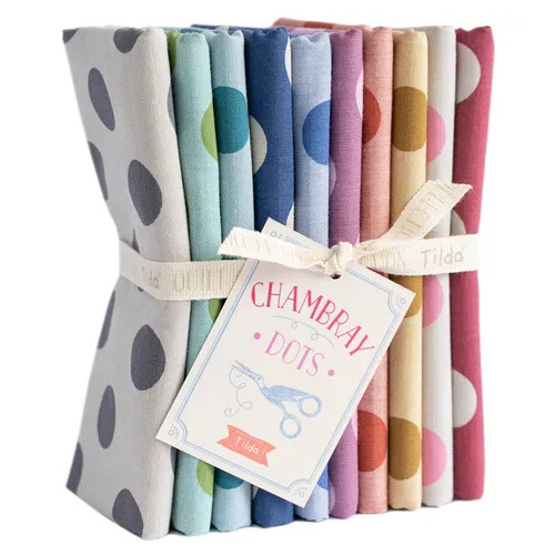 Tilda Chambray Dots Fat Quarter Bundle 300158