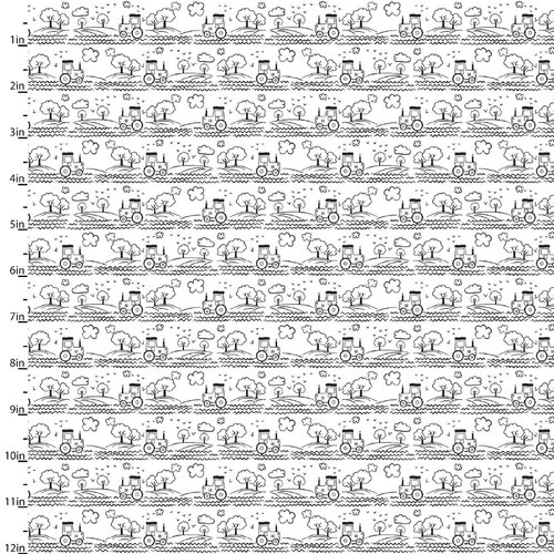 * SALE* Playful Cuties 4 Tractors Flannel Per Metre