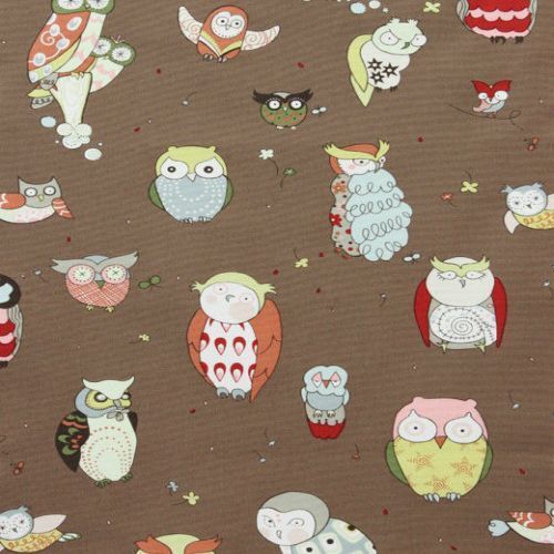 * SALE*  It's a Hoot Owls Canvas Per Metre