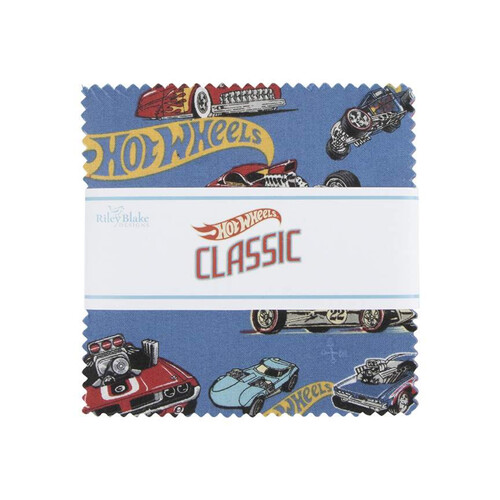 Hot Wheels Classic Cars 5" Charm Squares