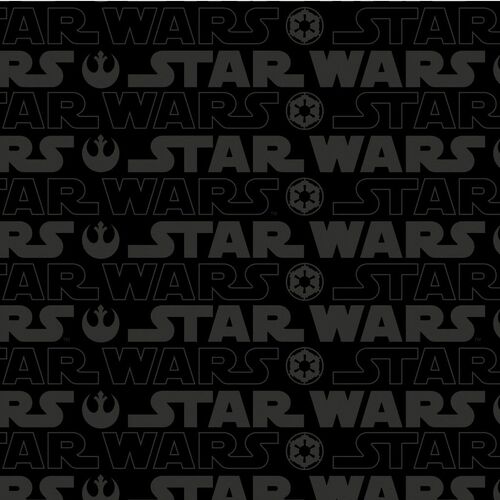 Fabric Remnant-OOP Licensed Star Wars Logo ! 63cm