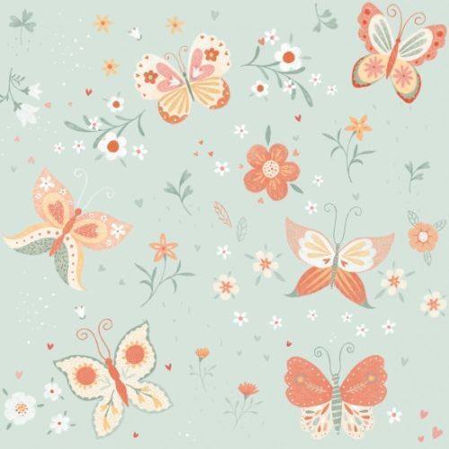 * SALE *  Bunny Tales Butterfly Floral By the Metre