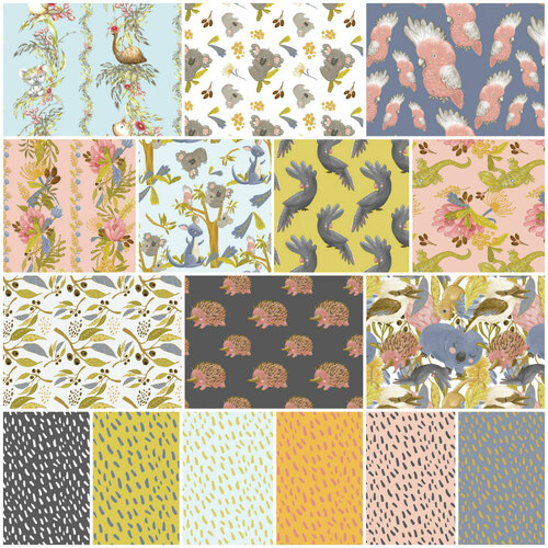 Monique Cannon Australian Animal Floral Fabric Bundle