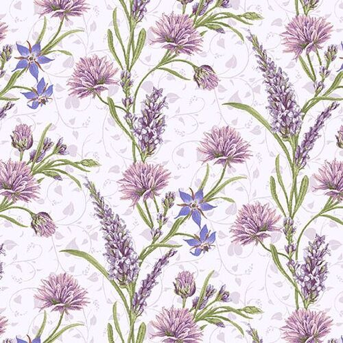 Lavender Garden Vine Floral 9874-56
