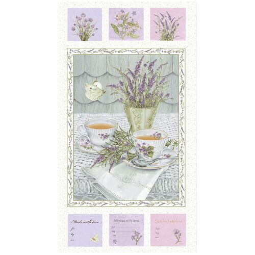 Lavender Garden Floral Quilt 24" Panel 9880-15