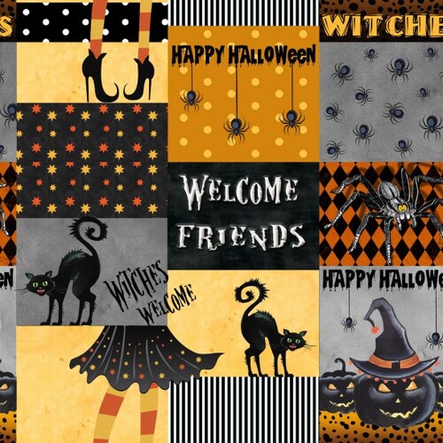 Halloween Welcome Friends Patch 30240-03