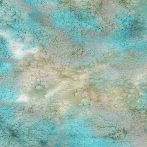 * SALE * Dewdrops Metallic Pastel Light Blue Sheer Per Metre