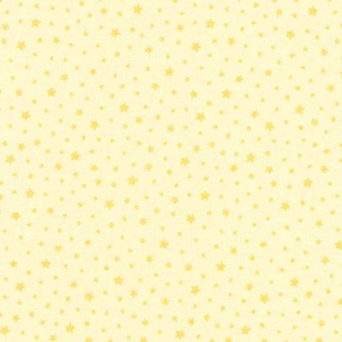 * SALE* 	Chasing Rainbows Stars Yellow Per Metre