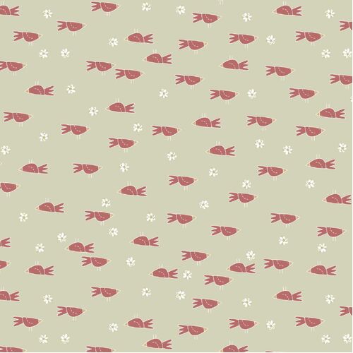 Heartstrings Bird Floral Natalie Bird DV3271  $6.95/Metre