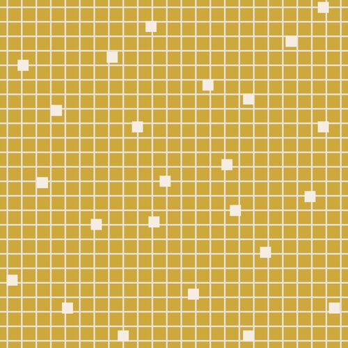 Baby On Trend Grid Squares Mustard DV3355 Per Metre