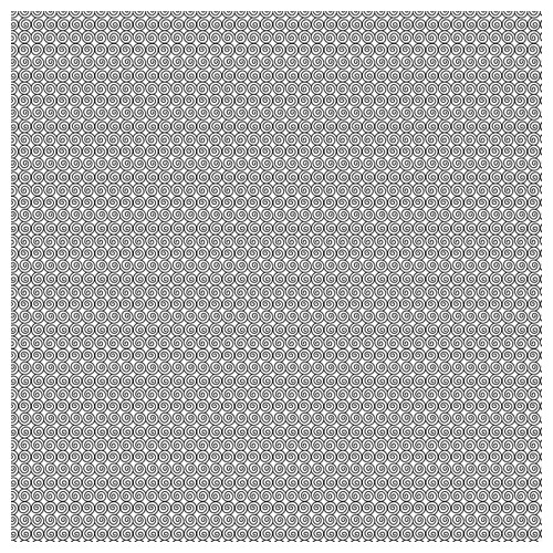 Black on White Monochrome Swirl DV2106 Per Metre