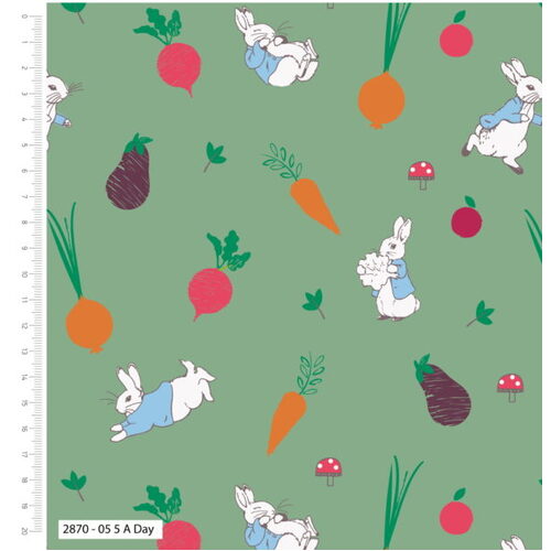 Licensed Peter Rabbit Homegrown Vegetables 2807-5