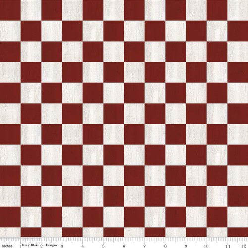 I'd Rather be Playing Chess Checkerboard Red C11261