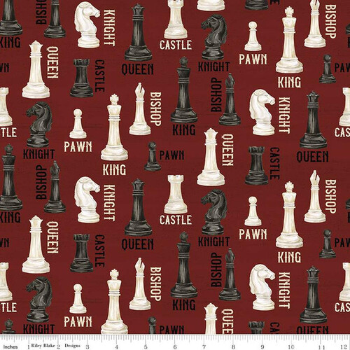 I'd Rather be Playing Chess Pieces Red C11260