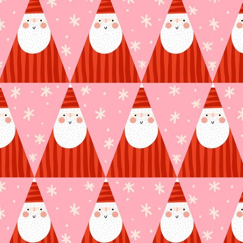 Dashwood Oh What Fun Christmas Santa Claus Pink D2206