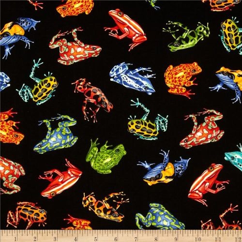 Tropical Rainforest Multi FrogsBlack