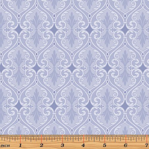 * SALE* Totally Tulips Damask Periwinkle 3655 Per Metre