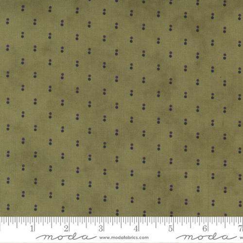 Moda Iris & Ivy Double Dot Dots Olive 2257 13