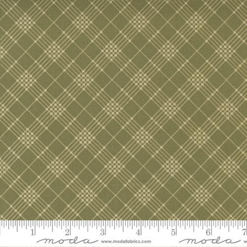 Moda Iris & Ivy Garden Plots Checks and Plaids Olive 2256 17