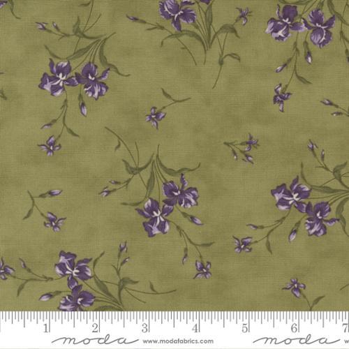 Moda Iris & Ivy Small Floral Olive 2253 13