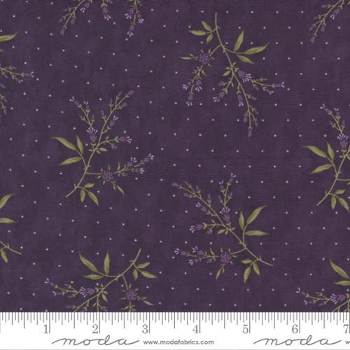 Moda Iris & Ivy Fresh Picked Flowers Dots Plum 2251 16