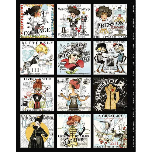 Best of She Who Sews Calendar Girl Patch 43' x 54' Panel - PD11333