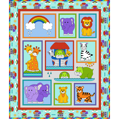 Great Mates Noah's Ark Animals Kids Quilt Pattern