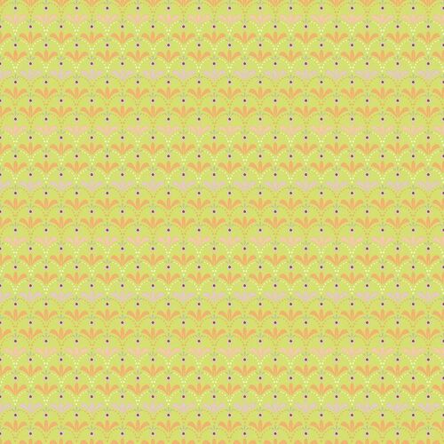 * SALE * Forest Fable Scallop Lime Per Metre