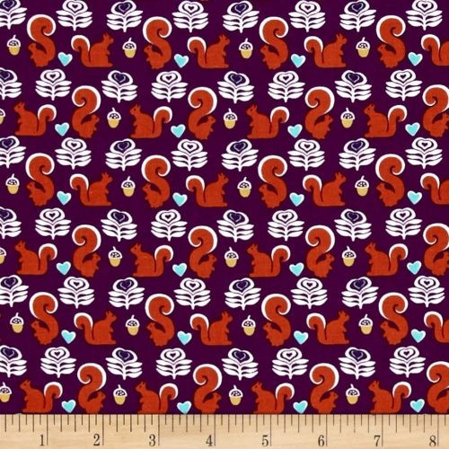 Fox Woods Squirrel Purple