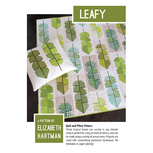 Elizabeth Hartman Leafy Quilt and Pillow PATTERN ONLY
