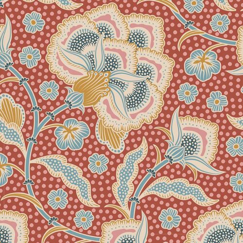Tilda Hometown Eden Floral Rust 100461