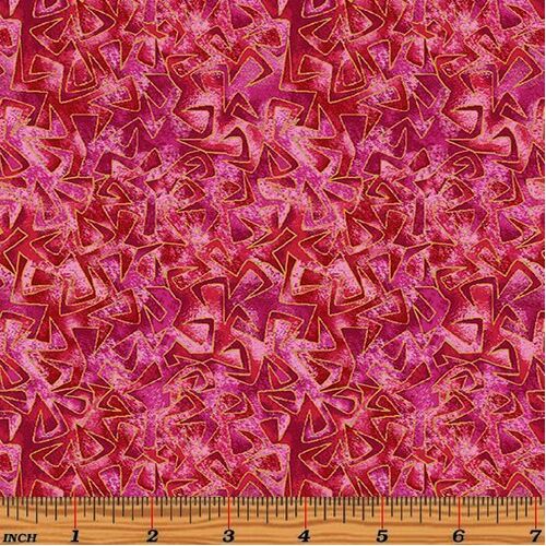 Fabric Remnant -Cat-i-tude Triangular Motion 49cm