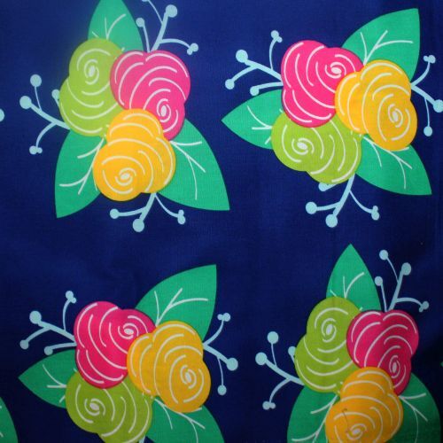 Fabric Remnant -Sew Caroline Art Callery Floral 83cm
