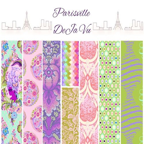 Tula Pink Parisville Deja 1 Metre Fabric Bundle