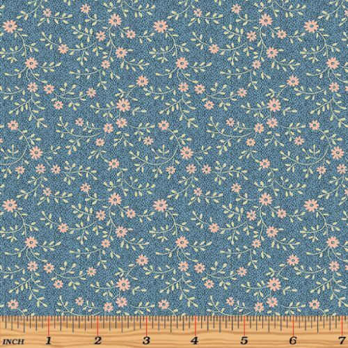 Fabric Remnant - Zelie Ann Fleurette Floral 80cm