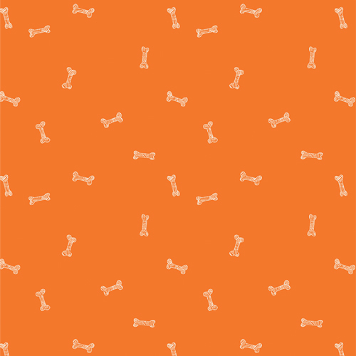 Fabric Remnant - Oh Woof Dog Bones 68cm