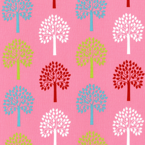 * SALE* Fairy Tales Tree of Life Pink Per Metre