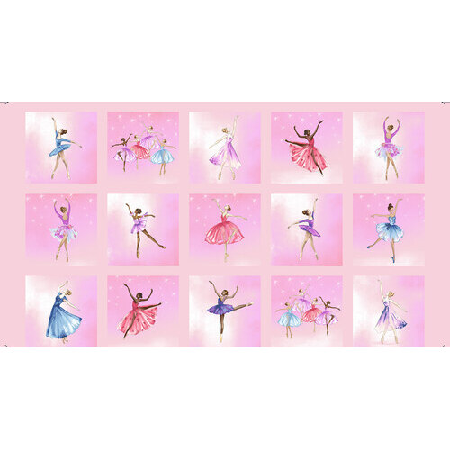 Prima Ballerina Ballet Blocks 24" Panel 2750-22