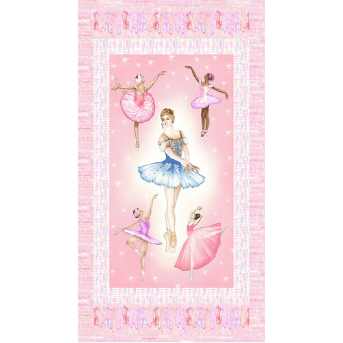 Prima Ballerina Ballet Dancers 24" Panel 2751-22