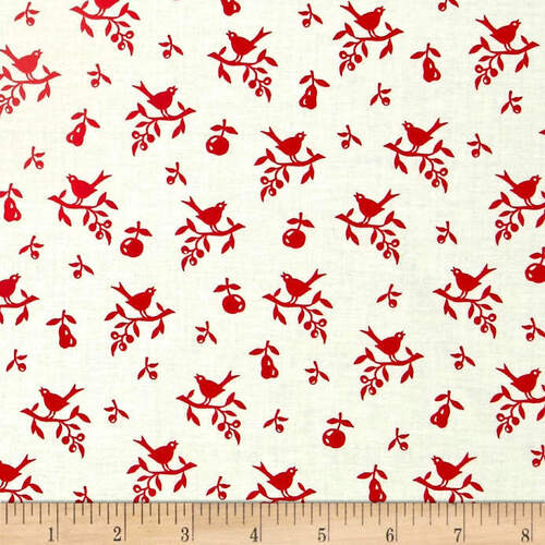 * SALE * Playing with Shadows Birds Fruit Per Metre