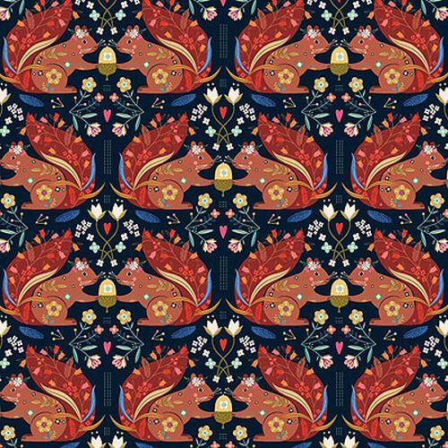 Dashwood Animal Magic Floral Squirrels D2153