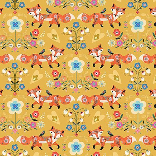 Dashwood Animal Magic Floral Foxes D2152