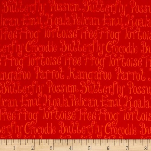 Aussie Mates Writing Red